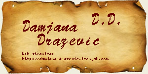 Damjana Dražević vizit kartica
